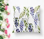 - K2269-1 - Realhomes Modern Sümbül Desenli Dijital Baskılı Dekoratif Yastık Kılıfı Realhomes