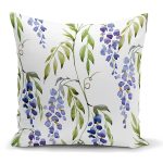 - K2269 - Realhomes Modern Sümbül Desenli Dijital Baskılı Dekoratif Yastık Kılıfı Realhomes