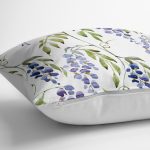 - K2269-3 - Realhomes Modern Sümbül Desenli Dijital Baskılı Dekoratif Yastık Kılıfı Realhomes