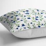 - K2270-3 - Realhomes Özel Tasarım Çiçek Desenli Dijital Baskılı Modern Yastık Kılıfı Realhomes