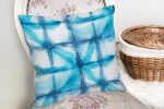 - K2289-2 - Realhomes Mavi Sulu Boya Desenli Dijital Baskılı Modern Yastık Kılıfı Realhomes