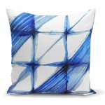 - K2291 - Realhomes Geometrik Sulu Boyalı Dijital Baskılı Dekoratif Yastık Kılıfı Realhomes