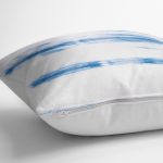 Mavi Beyaz Renkli Dijital Baskılı Modern Kırlent Kılıfı Realhomes