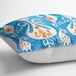 - K2299-3 - Realhomes Modern Çini Resimli Dijital Baskılı Dekoratif Yastık Kılıfı Realhomes