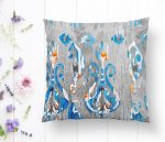 - K2302-1 - Realhomes  Modern Çini Temalı Dijital Baskılı Modern Yastık Kılıfı Realhomes