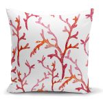 - K2306 - Realhomes Yosun Desenli Dijital Baskılı Dekoratif Yastık Kırlent Kılıfı Realhomes