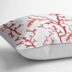 - K2306-3 - Realhomes Yosun Desenli Dijital Baskılı Dekoratif Yastık Kırlent Kılıfı Realhomes