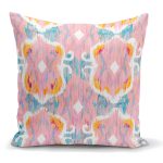 - K2312 - Realhomes  Modern Çini Motifli Dijital Baskılı Dekoratif Yastık Kılıfı Realhomes