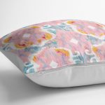 - K2312-3 - Realhomes  Modern Çini Motifli Dijital Baskılı Dekoratif Yastık Kılıfı Realhomes