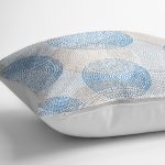 Yuvarlak Nokta Desenli Dijital Baskılı Modern Yastık Kılıfı Realhomes