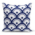 - K2320 - Realhomes Livense Geometrik Desenli Dekoratif Yastık Kırlent Kılıfı Realhomes