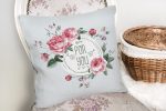 - K2356-2 - Realhomes  For You Çiçekli Dijital Baskı Dekoratif Yastık Kırlent Kılıfı Realhomes