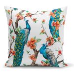 Tavuz Kuşu Baskılı Dijital Yastık Kırlent Kılıfı Realhomes