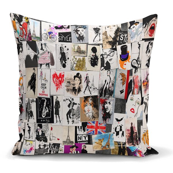 - K2382 - Realhomes  Toplu Model Resim Baskılı Dekoratif Yastık Kırlent Kılıfı Realhomes