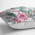 - K2400-3 - Realhomes Mint Yeşili Çöl Bitkisi Modern Yastık Kırlent Kılıfı Realhomes