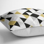 Bağımsız Geometrik Şekiller Baskılı Dijital Baskılı Yastık Kırlent Kılıfı Realhomes