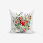 Demet Çiçek Dijital Baskılı Yastık Kırlent Kılıfı Realhomes