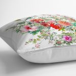 Demet Çiçek Dijital Baskılı Yastık Kırlent Kılıfı Realhomes
