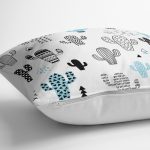 - K2427-3 - Realhomes Puanlı Çöl Bitkisi Yastık Kırlent Kılıfı Realhomes