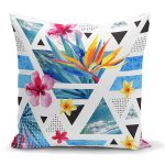 - K2436 - Realhomes Siyah Puanlı Ogea Desenli Dekoratif Yastık Kırlent Kılıfı Realhomes