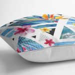 - K2436-3 - Realhomes Siyah Puanlı Ogea Desenli Dekoratif Yastık Kırlent Kılıfı Realhomes