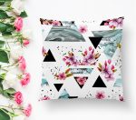 - K2439-1 - Realhomes  Düzensiz Geometrik Şekiller Dijital Baskılı Yastık Kılıfı Realhomes