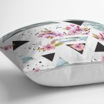 - K2439-3 - Realhomes  Düzensiz Geometrik Şekiller Dijital Baskılı Yastık Kılıfı Realhomes