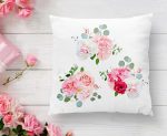 - K2443-1 - Realhomes Üçlü Kavaniçe Çiçek Desenli Dijital Baskılı Yastık Kırlent Kılıfı Realhomes