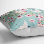 - K2444-3 - Realhomes Ebabil Kuşları Motifli Dekoratif Yastık Kırlent Kılıfı Realhomes