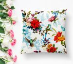 - K2447-1 - Realhomes Ebabil Kuşu Çizimli Dekoratif Yastık Kırlent Kılıfı Realhomes