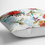 - K2447-3 - Realhomes Ebabil Kuşu Çizimli Dekoratif Yastık Kırlent Kılıfı Realhomes