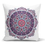 - K2448 - Realhomes Daire Çini Desenli Dijital Baskılı Yastık Kırlent Kılıfı Realhomes