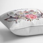 - K2449-3 - Realhomes Stay True Motifli Kavaniçe Desenli Dijital Baskılı Yastık Kırlent Kılıfı Realhomes