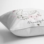 - K2452-3 - Realhomes Beatiful Ördek Baskılı Modern Yastık Kırlent Kılıfı Realhomes