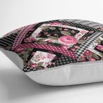 - K2461-3 - Realhomes Ekosa Desenli Geometrik Şekiller Dijital Baskılı Yastık Kırlent Kılıfı Realhomes