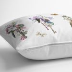 - K2473-3 - Realhomes Üçlü Anahtar Çizimli Dijital Baskılı Yastık Kırlent Kılıfı Realhomes