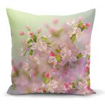 - K2522 - Realhomes Sardunya Çizimli Modern Yastık Kırlent Kılıfı Realhomes