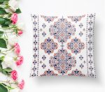 Çini Karo Motifli Dijital Baskılı Modern Yastık Kırlent Kılıfı Realhomes