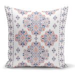 Çini Karo Motifli Dijital Baskılı Modern Yastık Kırlent Kılıfı Realhomes