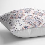 Çini Karo Motifli Dijital Baskılı Modern Yastık Kırlent Kılıfı Realhomes