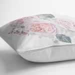 Soluk Çiçek Motifli Modern Baskılı Kırlent Kılıfı Realhomes
