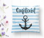 - K2543-1 - Realhomes Denizci Motifli Dijital Baskılı Yastık Kırlent Kılıfı Realhomes