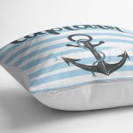 - K2543-3 - Realhomes Denizci Motifli Dijital Baskılı Yastık Kırlent Kılıfı Realhomes