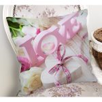 Aşk Temalı Dijital Baskılı Dekoratif Yastık Kırlent Kılıfı Realhomes