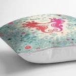 - Petek-K90-Gorsel5 - Realhomes  Deniz Atı Desenli Dijital Baskılı Dekoratif Yastık Kırlent Kılıfı Realhomes