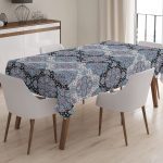 Kelebek Desenli Dijital Baskılı 3D Masa Örtüsü Realhomes