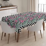 RealHomes Kaktüs Temalı Dijital Baskılı 3D Masa Örtüsü Realhomes