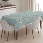 Geometrik Desenli Dijital Baskılı Masa Örtüsü Realhomes