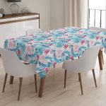 Modern Kuş Temalı Dijital Baskılı 3D Masa Örtüsü Realhomes