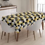 Modern Çiçek Temalı Dijital Baskılı Masa Örtüsü Realhomes